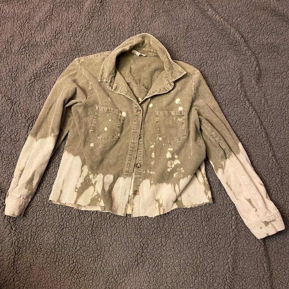 Peach Love California Olive and Cream Jacket